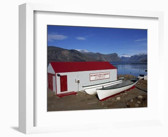 Hudson Bay Company Building, Pangnitung, Baffin Island, Canadian Arctic, Canada, North America-Alison Wright-Framed Photographic Print