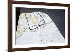 Hudson Bay Marine Chart, Canada-Paul Souders-Framed Photographic Print