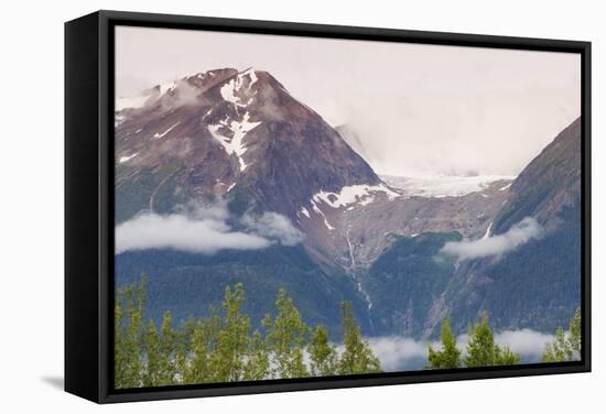 Hudson Bay Mountain and Kathlyn Glacier, Smithers, British Columbia, Canada, North America-Michael DeFreitas-Framed Stretched Canvas