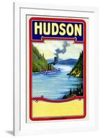 Hudson Broom Label-null-Framed Art Print