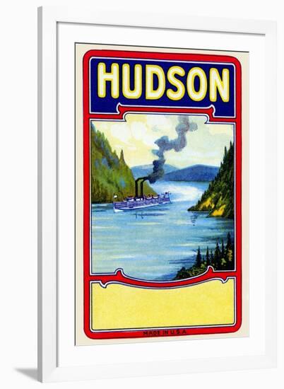 Hudson Broom Label-null-Framed Art Print