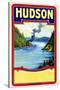 Hudson Broom Label-null-Stretched Canvas