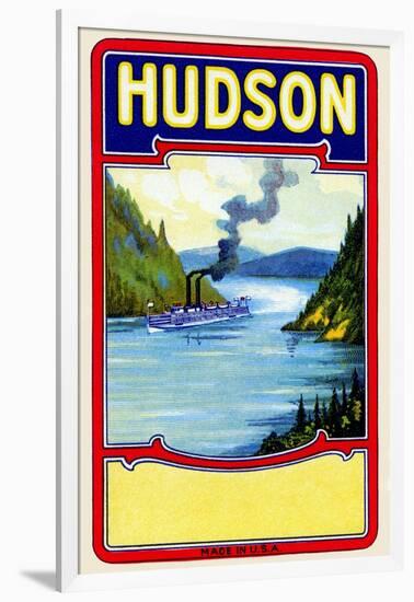 Hudson Broom Label-null-Framed Art Print
