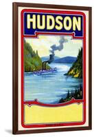 Hudson Broom Label-null-Framed Art Print