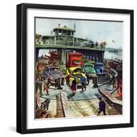 "Hudson Ferry", February 4, 1950-Thornton Utz-Framed Giclee Print