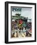 "Hudson Ferry" Saturday Evening Post Cover, February 4, 1950-Thornton Utz-Framed Giclee Print