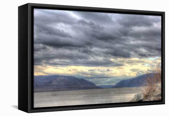 Hudson Highlands Early April-Robert Goldwitz-Framed Stretched Canvas