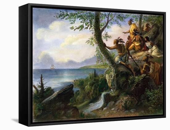 Hudson: New York, 1609-null-Framed Stretched Canvas