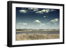 Hudson River and New York City Skyline-Sabine Jacobs-Framed Photographic Print