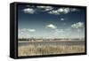 Hudson River and New York City Skyline-Sabine Jacobs-Framed Stretched Canvas