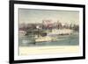 Hudson River at Albany, New York-null-Framed Art Print