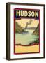 Hudson River Decal-null-Framed Art Print