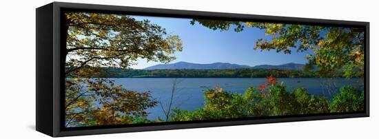 Hudson River in Autumn, Rhinebeck, New York-null-Framed Stretched Canvas