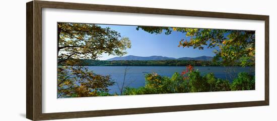 Hudson River in Autumn, Rhinebeck, New York-null-Framed Photographic Print