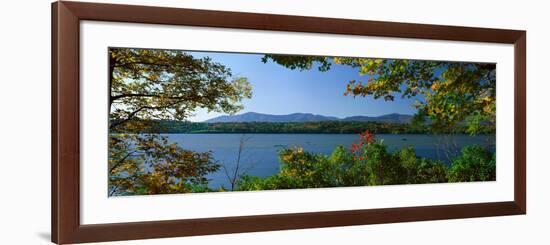 Hudson River in Autumn, Rhinebeck, New York-null-Framed Photographic Print