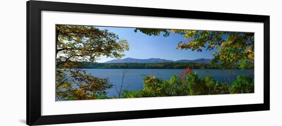 Hudson River in Autumn, Rhinebeck, New York-null-Framed Photographic Print