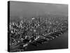 Hudson River Lined with the Docks and Piers of the Port of New York-Margaret Bourke-White-Stretched Canvas