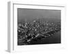 Hudson River Lined with the Docks and Piers of the Port of New York-Margaret Bourke-White-Framed Photographic Print