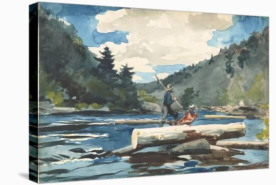 Hudson River' - Logging, 1892-Winslow Homer-Stretched Canvas
