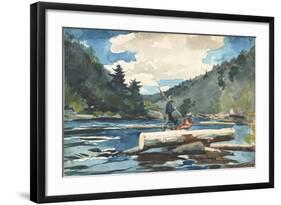 Hudson River' - Logging, 1892-Winslow Homer-Framed Giclee Print