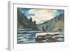 Hudson River' - Logging, 1892-Winslow Homer-Framed Giclee Print