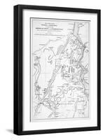 Hudson River: Military Map-null-Framed Giclee Print