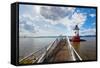 Hudson River Scenic, Tarrytown, New York-George Oze-Framed Stretched Canvas