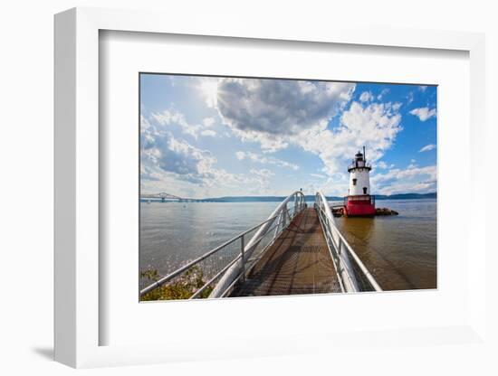 Hudson River Scenic, Tarrytown, New York-George Oze-Framed Photographic Print