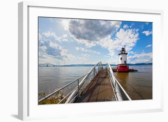 Hudson River Scenic, Tarrytown, New York-George Oze-Framed Photographic Print