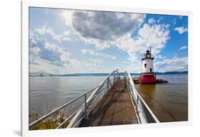 Hudson River Scenic, Tarrytown, New York-George Oze-Framed Photographic Print