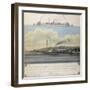 Hudson River Steamboat 'Clermont', 1858 (W/C on Paper Mounted on Canvas)-Richard Varick De Witt-Framed Giclee Print