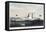 Hudson River Steamship-Currier & Ives-Framed Stretched Canvas