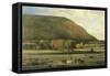 Hudson River Valley-George Inness-Framed Stretched Canvas
