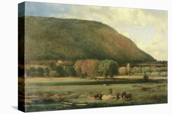 Hudson River Valley-George Inness-Stretched Canvas