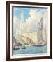 Hudson River Waterfront, New York-Colin Campbell Cooper-Framed Giclee Print