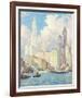Hudson River Waterfront, New York-Colin Campbell Cooper-Framed Giclee Print