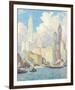 Hudson River Waterfront, New York-Colin Campbell Cooper-Framed Giclee Print