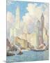 Hudson River Waterfront, New York-Colin Campbell Cooper-Mounted Giclee Print