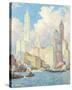 Hudson River Waterfront, New York-Colin Campbell Cooper-Stretched Canvas