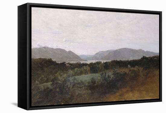 Hudson River-Frederic Edwin Church-Framed Stretched Canvas