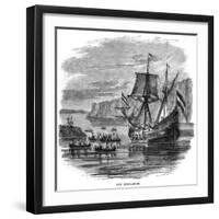 Hudson's "Half Moon"-null-Framed Art Print