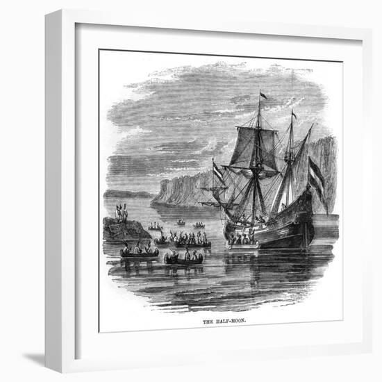 Hudson's "Half Moon"-null-Framed Art Print