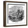 Hudson's "Half Moon"-null-Framed Art Print