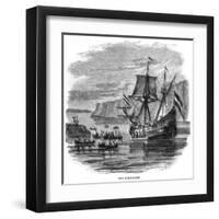 Hudson's "Half Moon"-null-Framed Art Print