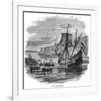 Hudson's "Half Moon"-null-Framed Art Print