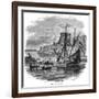 Hudson's "Half Moon"-null-Framed Art Print