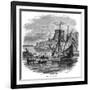 Hudson's "Half Moon"-null-Framed Art Print