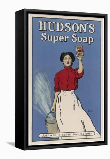 Hudson's Super Soap - Just a Little Better Than the Rest-null-Framed Stretched Canvas
