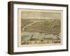 Hudson, Wisconsin - Panoramic Map-Lantern Press-Framed Art Print