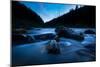 Hues Of Blue From Pristine Flowing Waters Of The Northfork Of The Clearwater River In North Idaho-Ben Herndon-Mounted Photographic Print